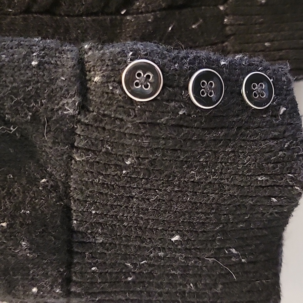 Talbot's 2X Black Cable Knit Sweater - Picture 3 of 7